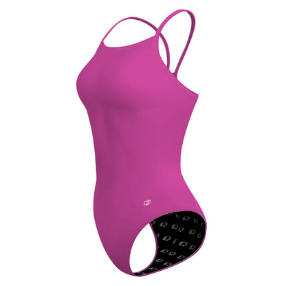 ROSA SOLIDO - Solid Skinny Strap Swimsuit - PERSONALIZED