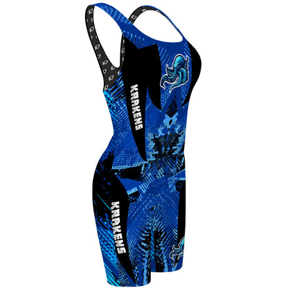 Krakens Long Knee Women Jammer 20026 - Classic Strap Long Knee Women Jammer