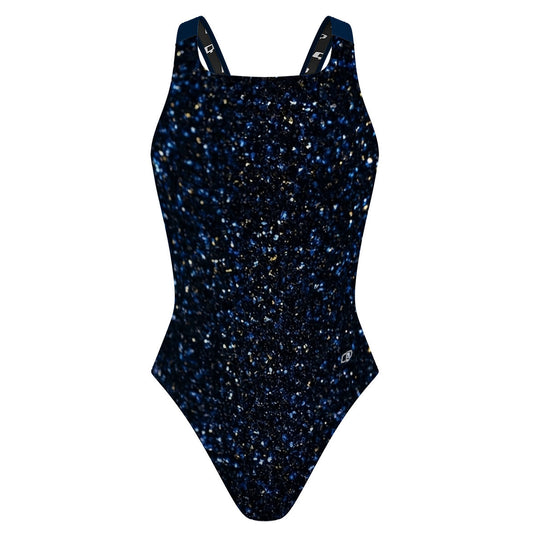 Cosmic Glitter - Classic Strap Swimsuit