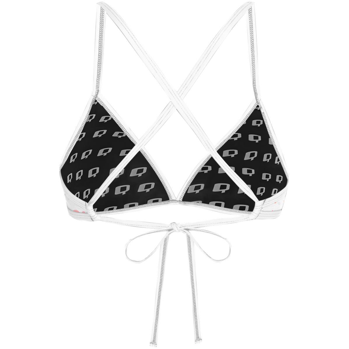 Multicolor Polka Dots - Tieback Bikini Top