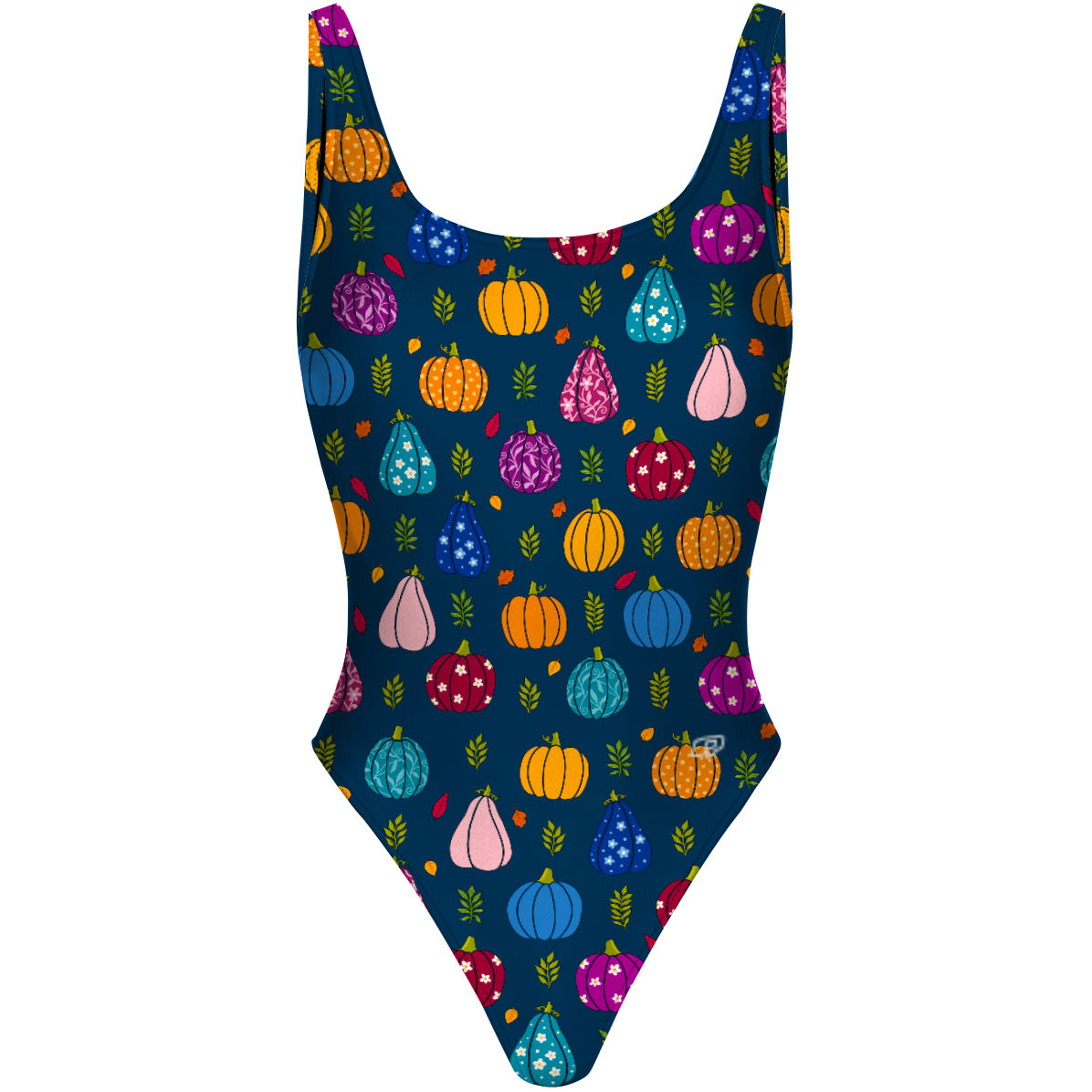 Groovy Gourds - Traje de Baño High Hip de una pieza