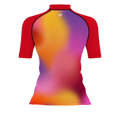 Blended movement - Surf Rash Guard UPF50+ de Manga Corta para Mujer