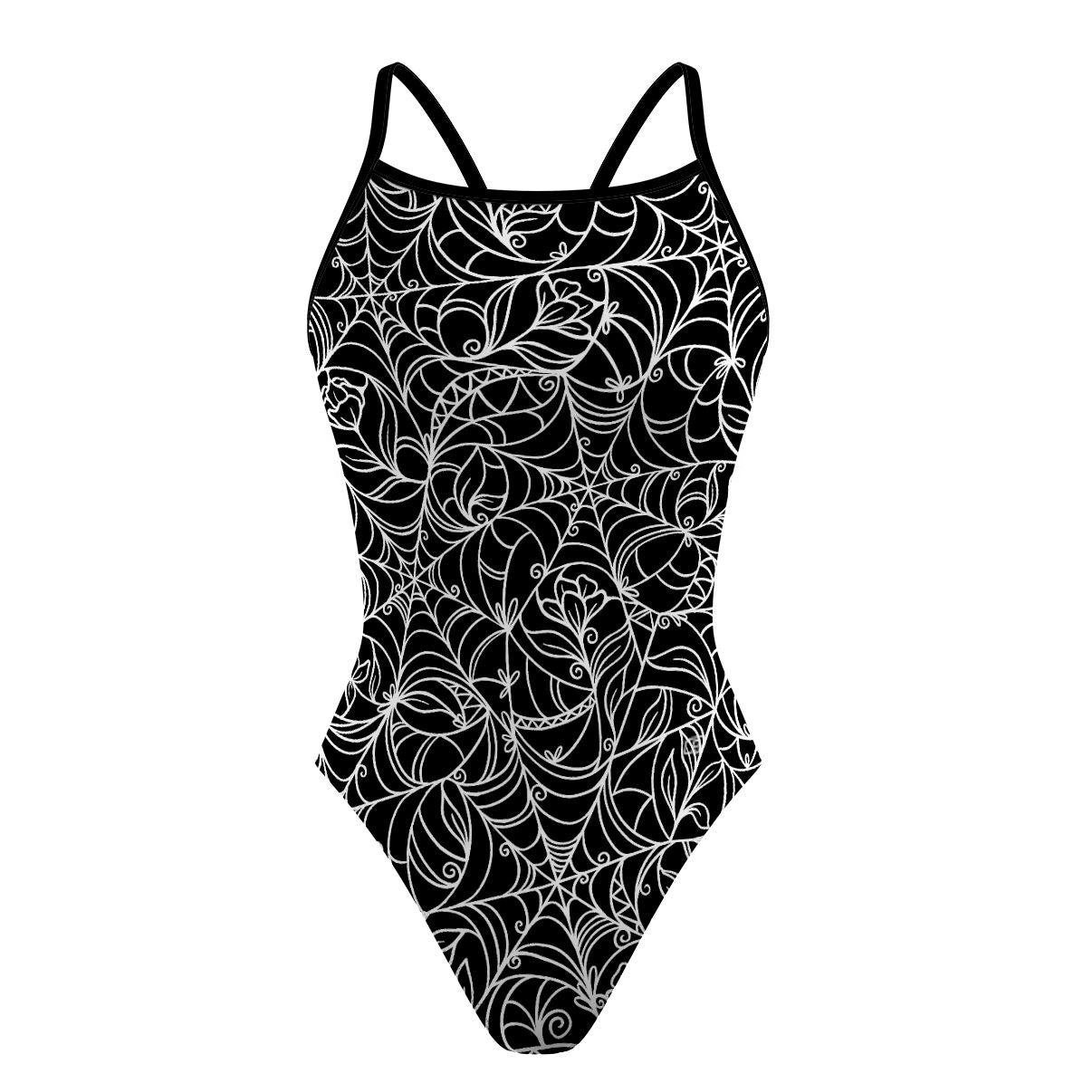 Spiderweb Temptation - Sunback Tank Swimsuit