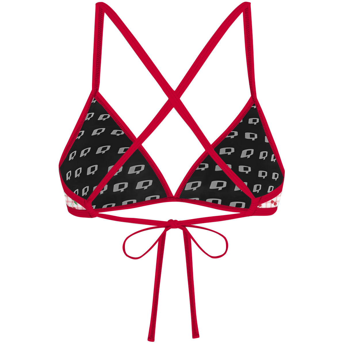 Berry Cherry - Tieback Bikini Top