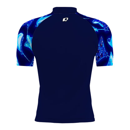 Manta Rays - Men's Surf UPF50+ Short Sleeve Rash Guard
