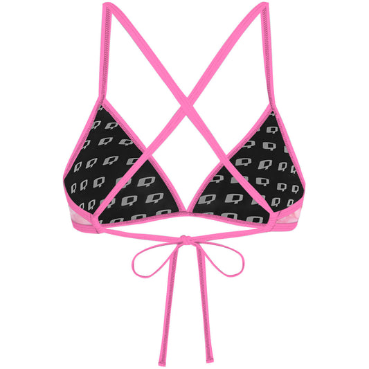 Rosé Glitter - Tieback Bikini Top