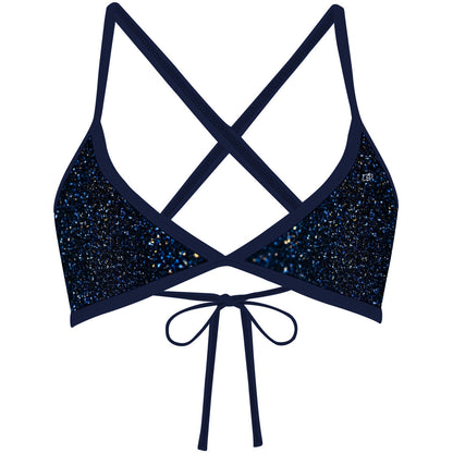 Cosmic Glitter - Tieback Bikini Top
