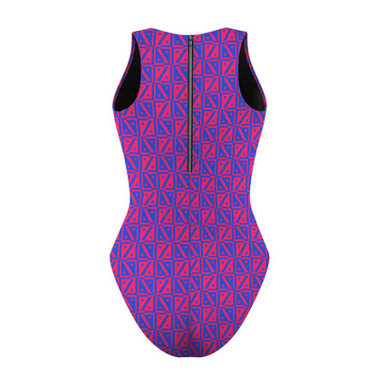 Diamond Grid - Traje de baño Waterpolo corte Clásico