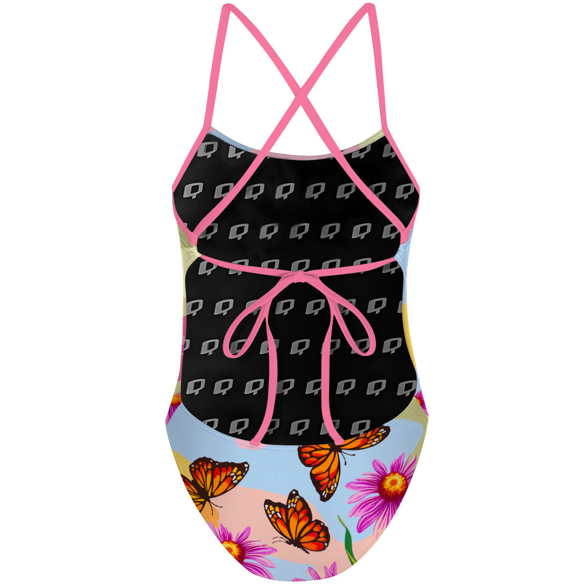 Monarch Butterfly - Traje de Baño Tieback de Una pieza