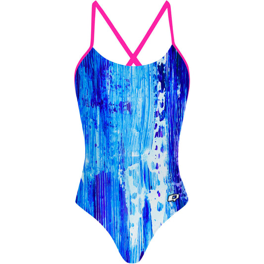 Spring Rain - Tieback One Piece Swimsuit