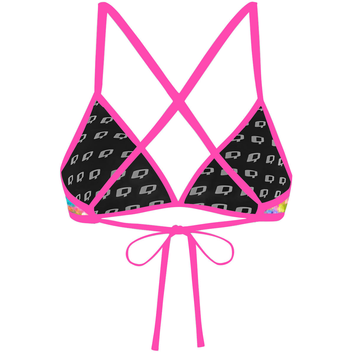 Spring Flowers - Tieback Bikini Top