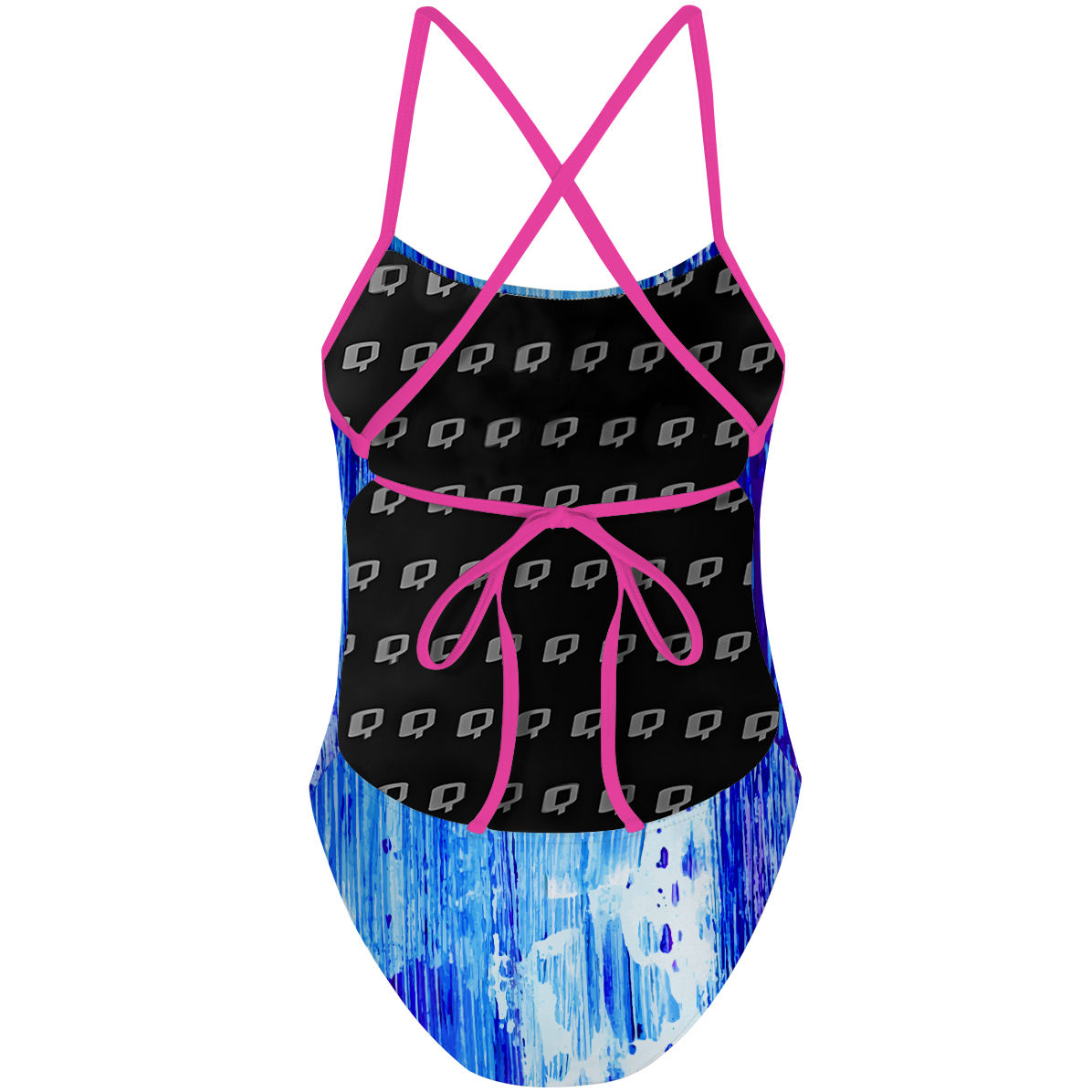 Spring Rain - Tieback One Piece Swimsuit