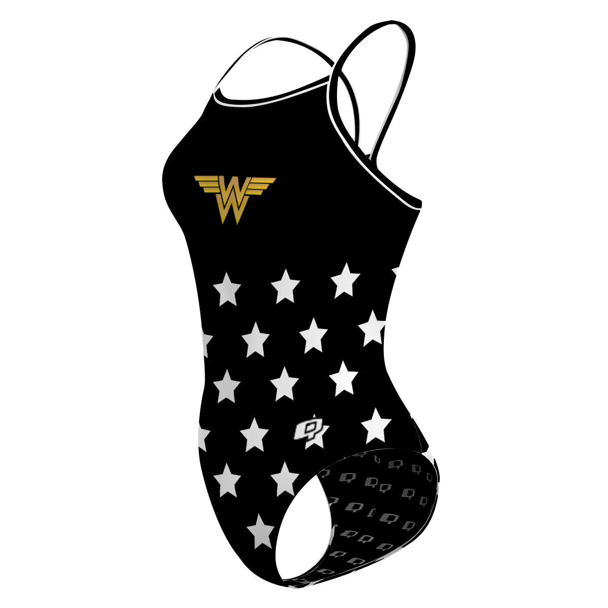 Wonder Black  - Skinny Strap Swimsuit