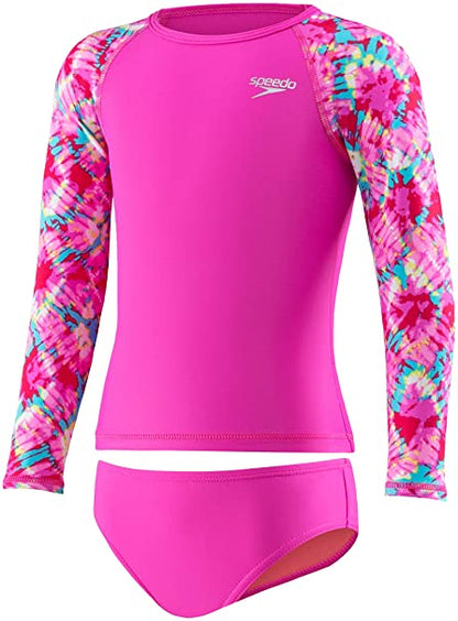 Traje de baño para niña Infinite Tie Dye Rashguard  Speedo