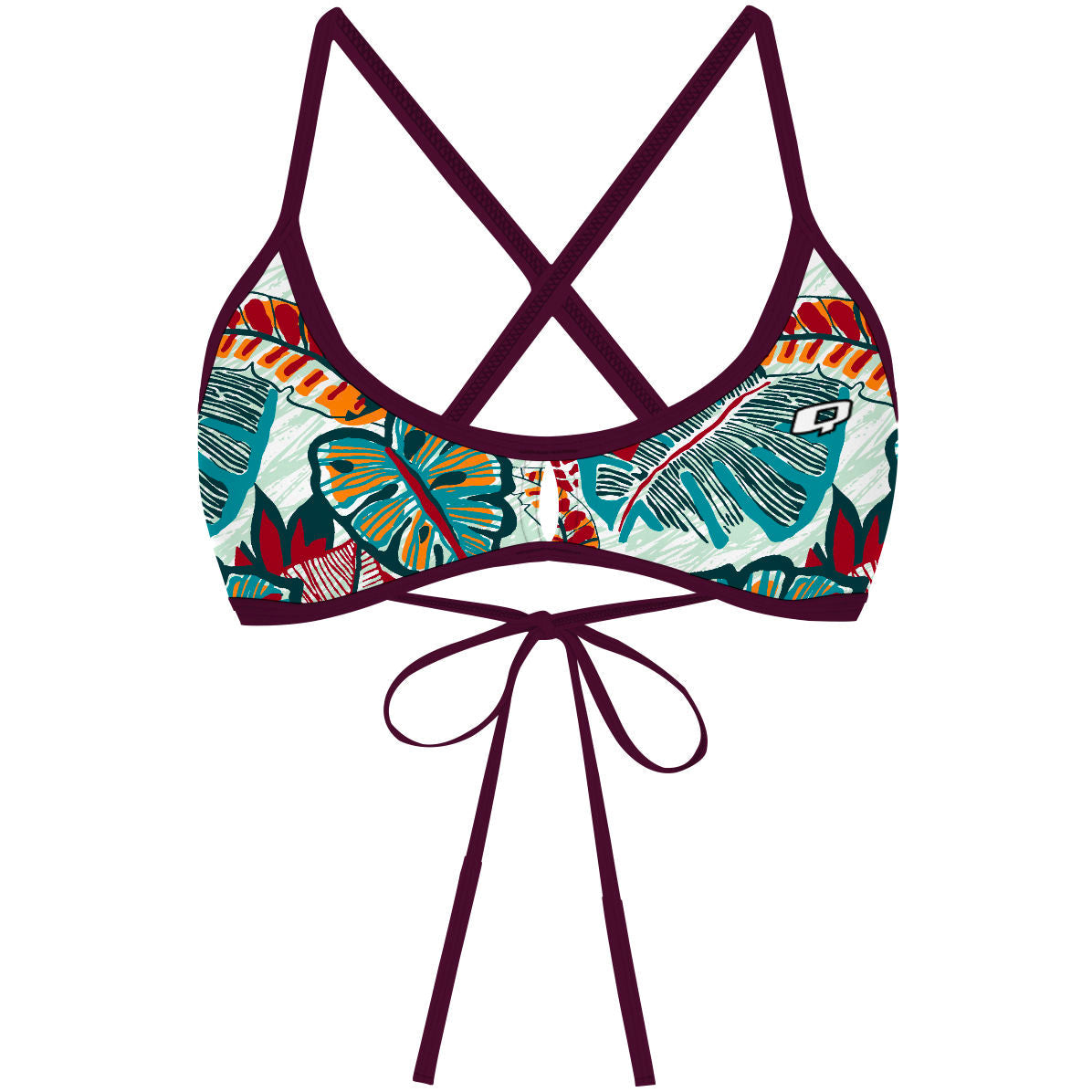 Flower Forest -   Demi Tieback Bikini Top