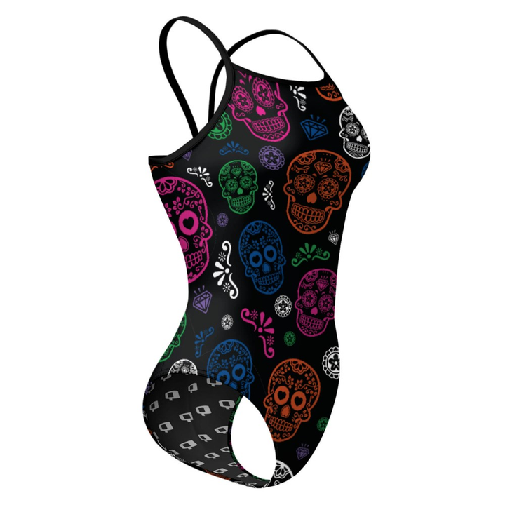 Las Skulls Skinny Strap