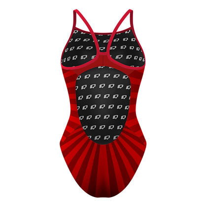 Mexican Wrestlers Fight - Skinny Strap Swimsuit