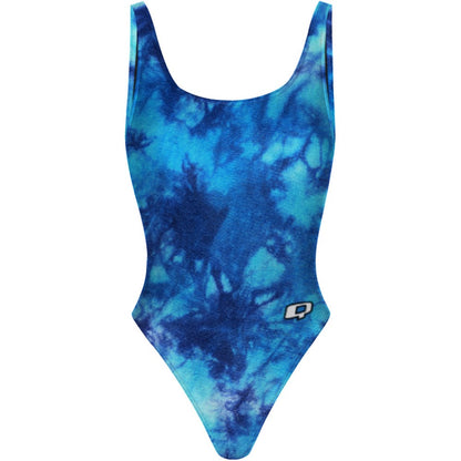 Tie Dye Blue - High Hip One Piece