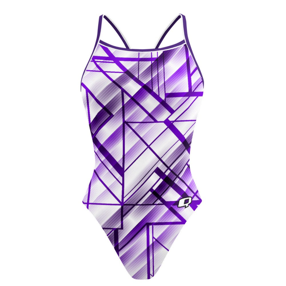 Purple GeoGem - Skinny Strap