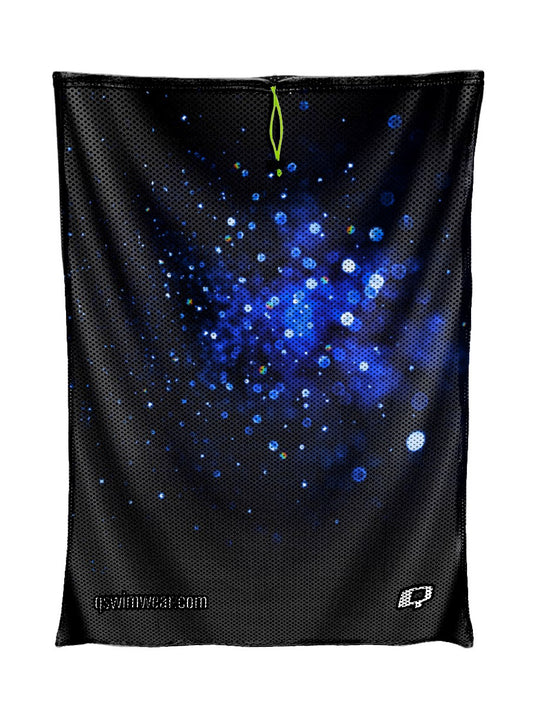 Sparkle Burst Blue Mesh Bag