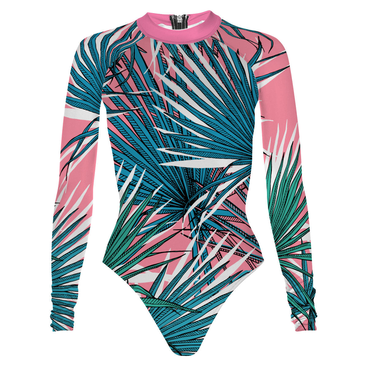 Pink Palm - Surf One Piece