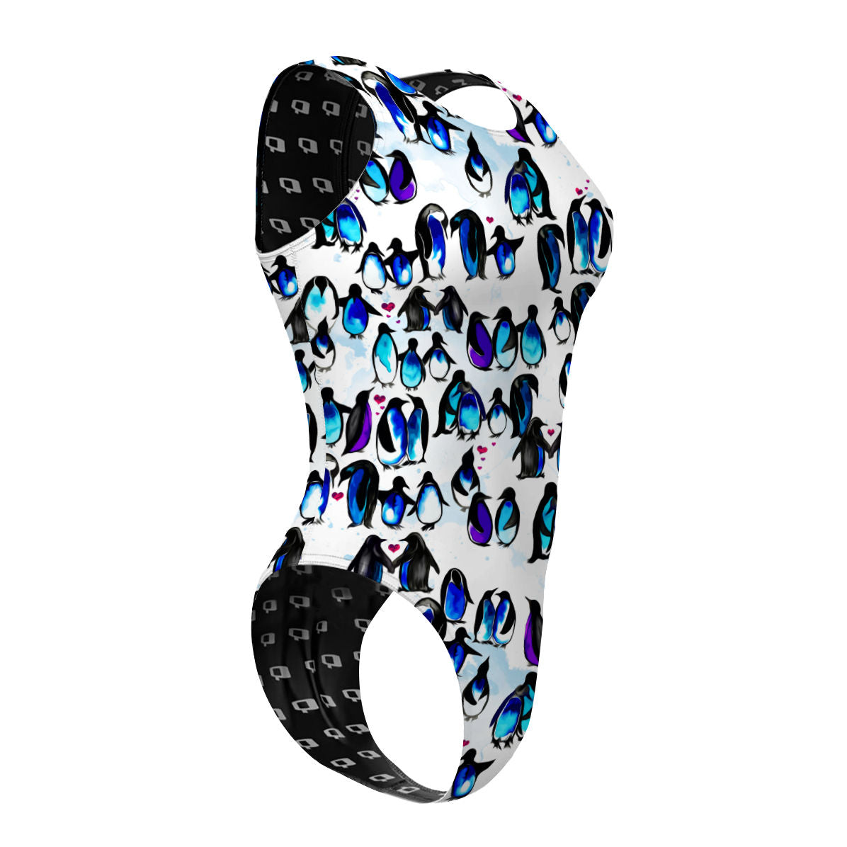 You are my Penguin - Women Waterpolo Swimsuit Cheeky Cut