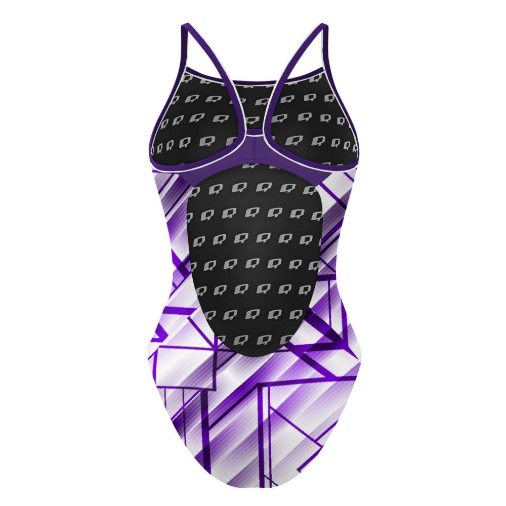 Purple GeoGem - Skinny Strap