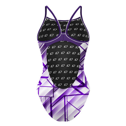 Purple GeoGem - Skinny Strap