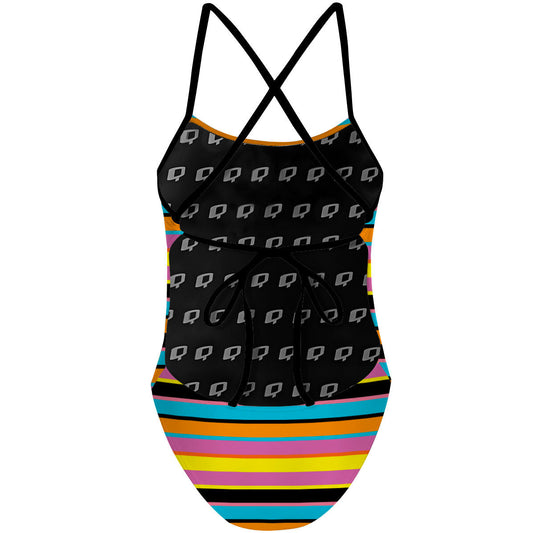 Dive Into Summer - Tieback One Piece Swimsuit