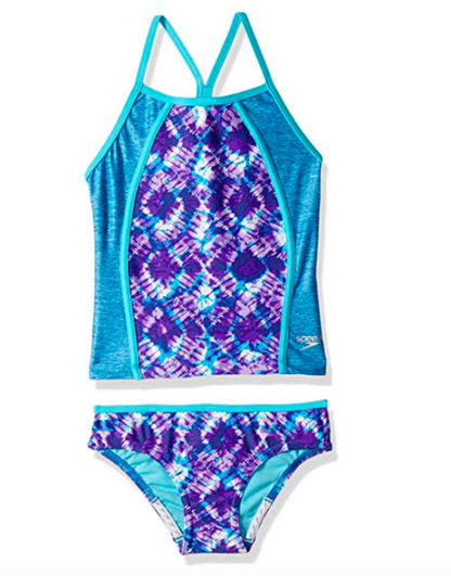 Traje de niña Infinite Tie Dye Tankini Speedo