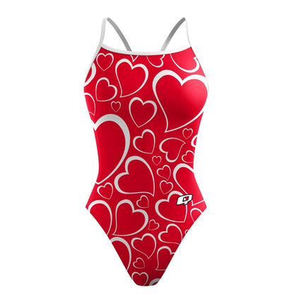 Double Hearted - Sunback Tank Swimsuit