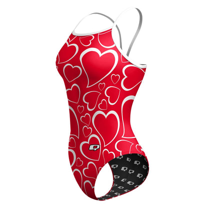 Double Hearted - Sunback Tank Swimsuit