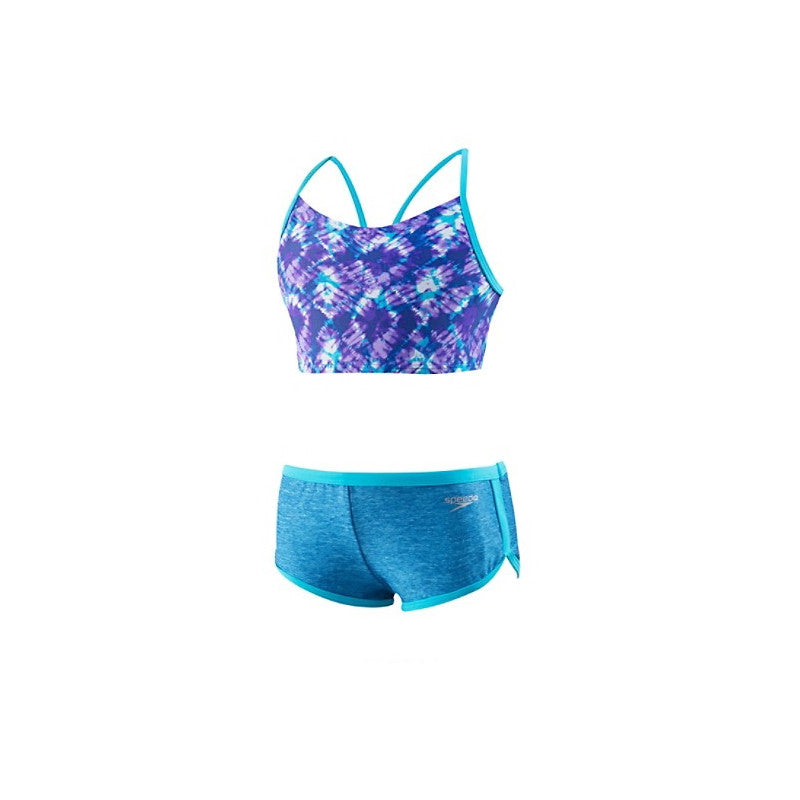 Traje de baño para niña High Neck Camikini Boyshort Speedo