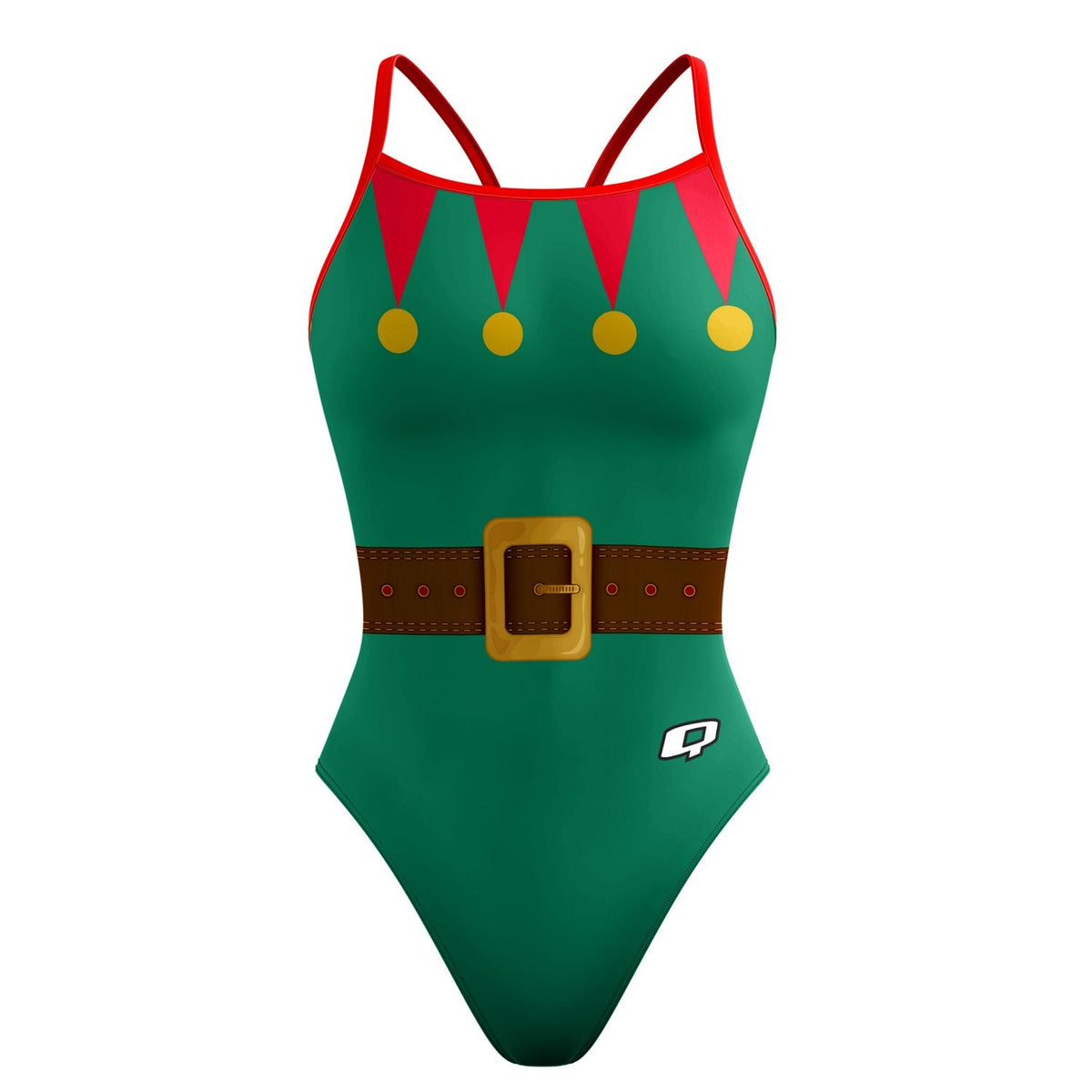 Santa's Helper Skinny Strap Swimsuit